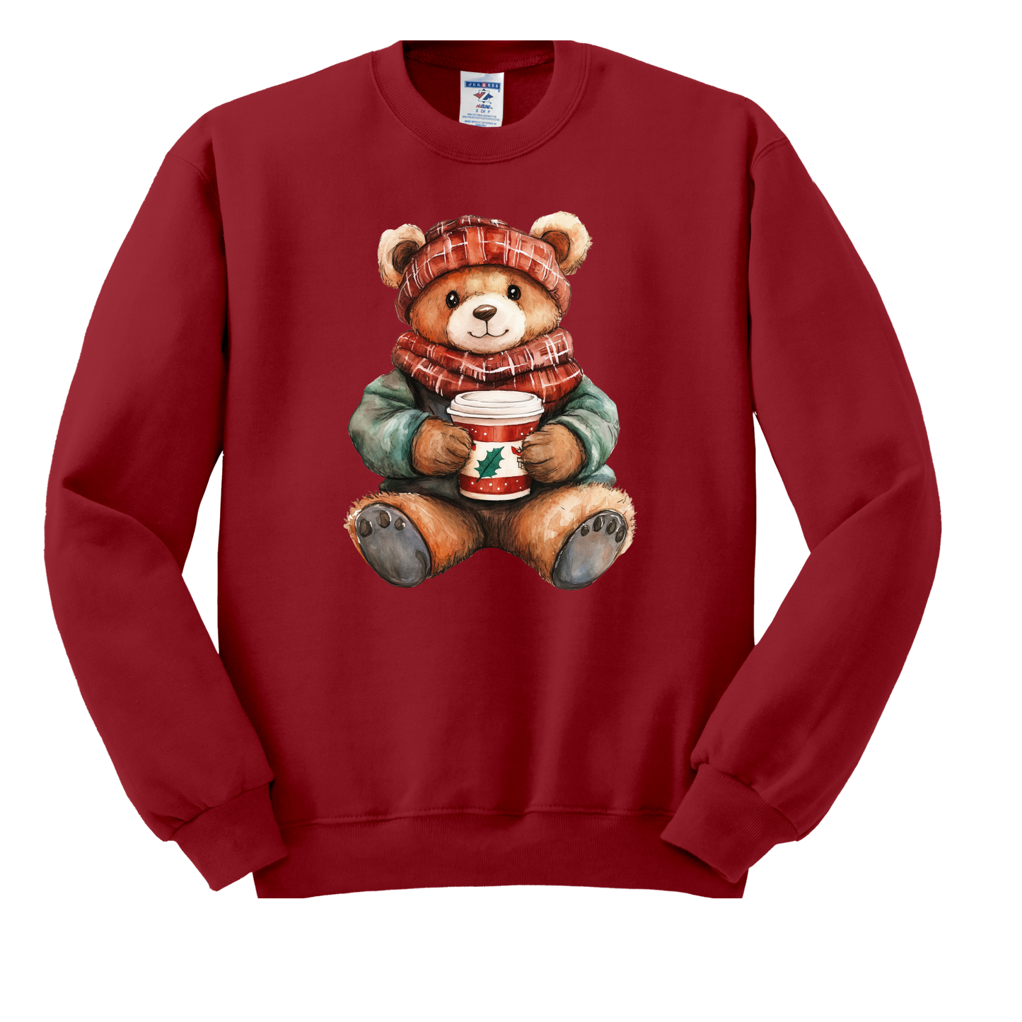 Red Teddy Bear Crewneck
