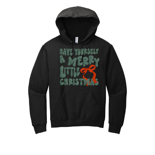 Black Merry Little Christmas Hoodie